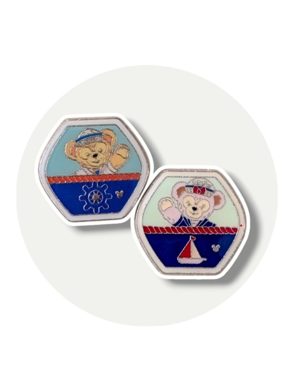 Duffy Bear Disney Pins: Duffy and ShellieMay Ferris Wheel Gondolas, Skyliner